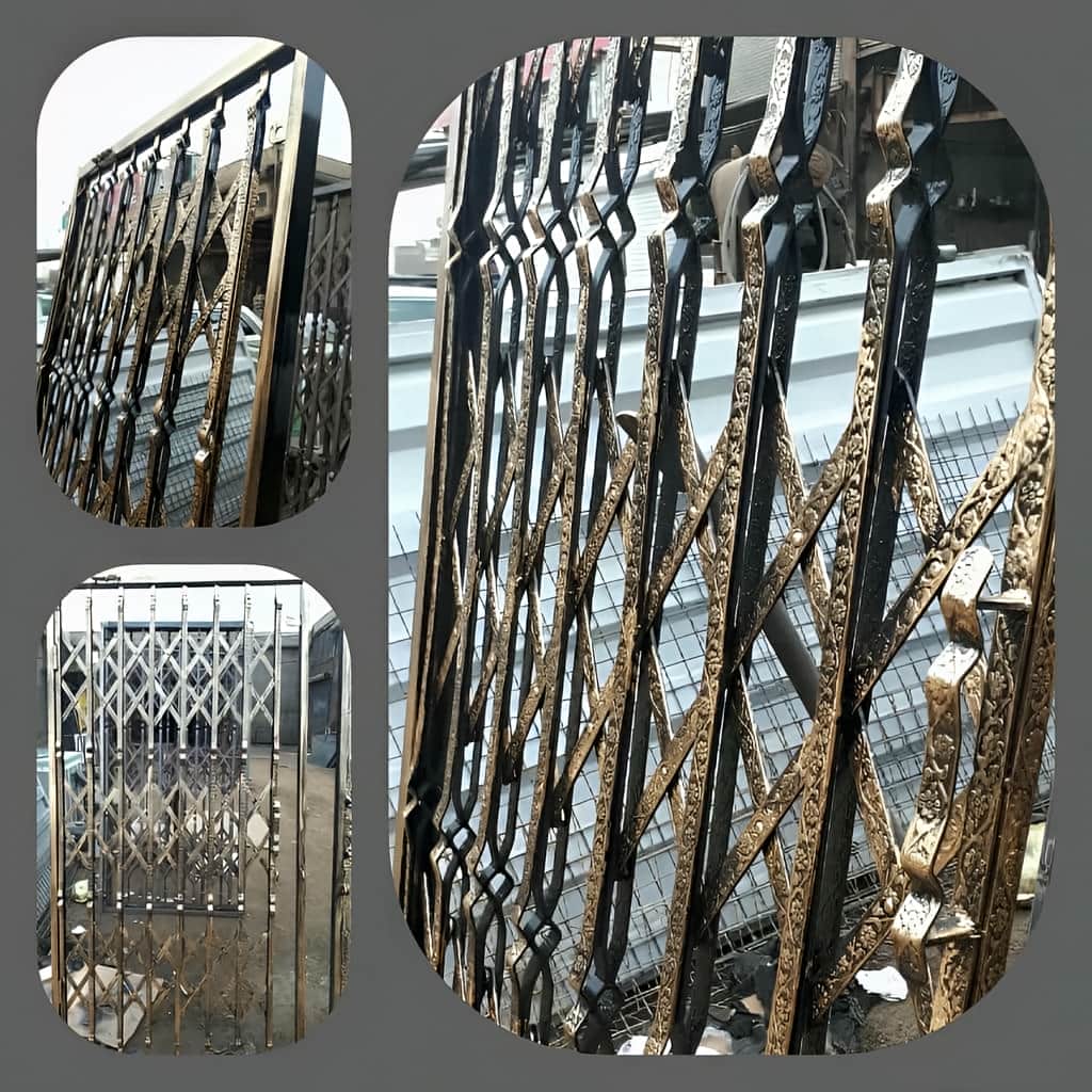 قیمت درب آکاردئونی آپارتمان سه&zwnj;گل در مهرشهر کرج