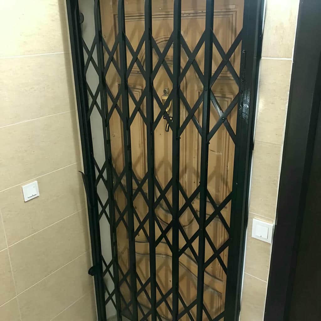 خرید درب آکاردئونی حفاظ آپارتمان اندازه&zwnj;گیری در رفسنجان