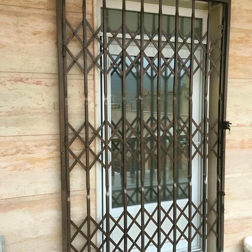 خرید درب آکاردئونی حفاظ آپارتمان مدل دوگل در لواسان