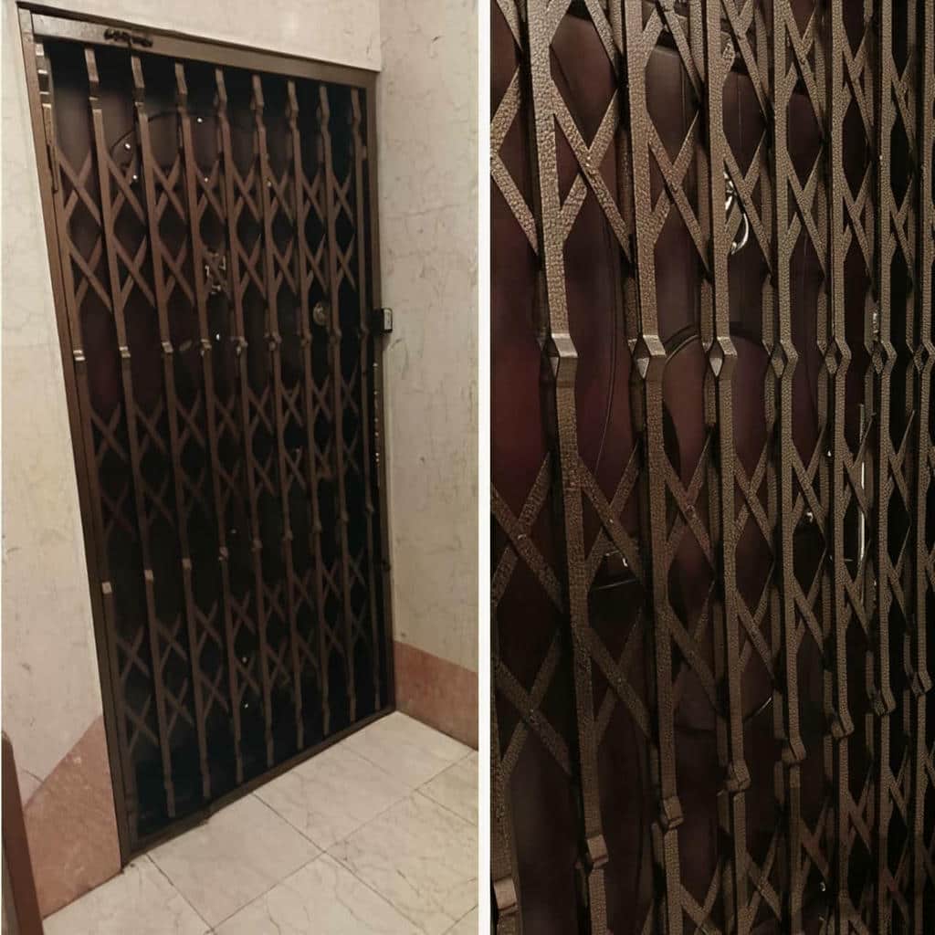 درب آکاردئونی حفاظ آپارتمان در اندیشه